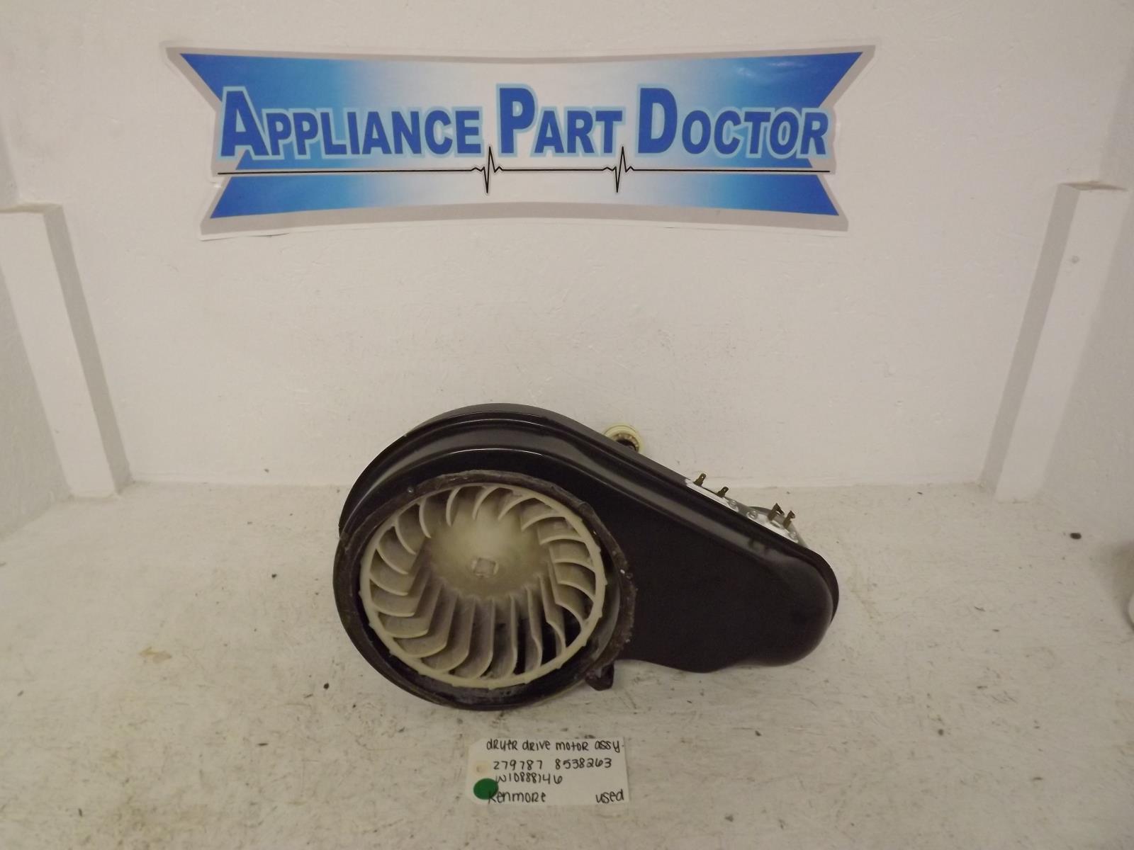 Kenmore Dryer 279787 8538263 W10888146 Drive Motor Assembly Used Kenmore Dryer 279787 8538263 W10888146 Drive Motor Assembly Used